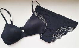 Dessous Set mit Spitze Gr. M A-Cup 80