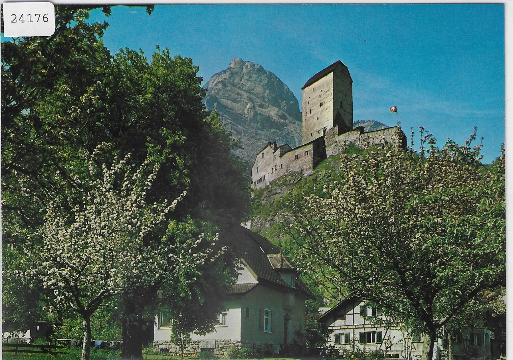 Cartoline postali: Schloss Sargans mit Gonzen – Antico da Ettingen venduto da Kartenplanet