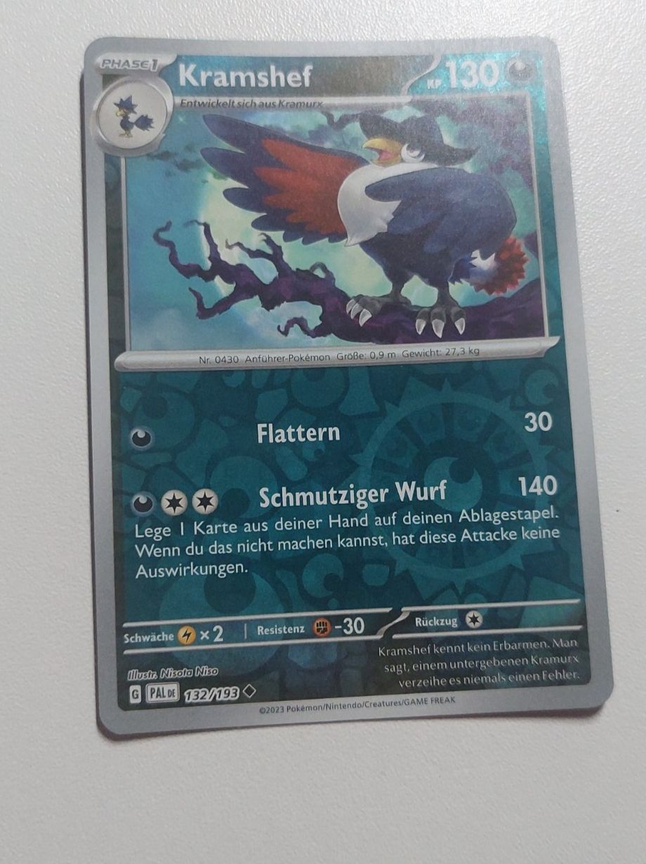 Pokémon Carte collezionabili: Pokemon Karte Kramshef – Usato da Erlinsbach venduto da pfunky