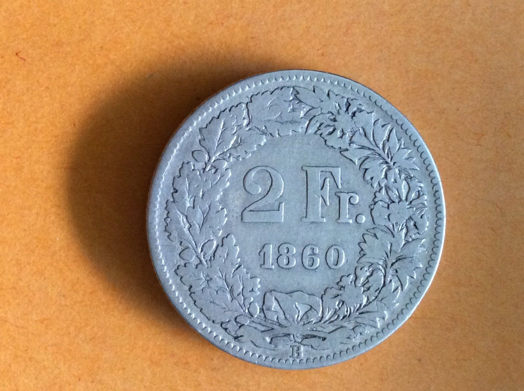Alle Münzen: 2 francs  1860  Jolie et Rare – Gebraucht aus Genève von pie_fh2d