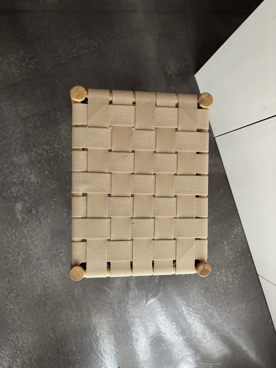 Sgabelli: Schöner Barhocker aus Holz mit Textilgewebe, neuwertig – Usato da Zürich venduto da yxnarum 1