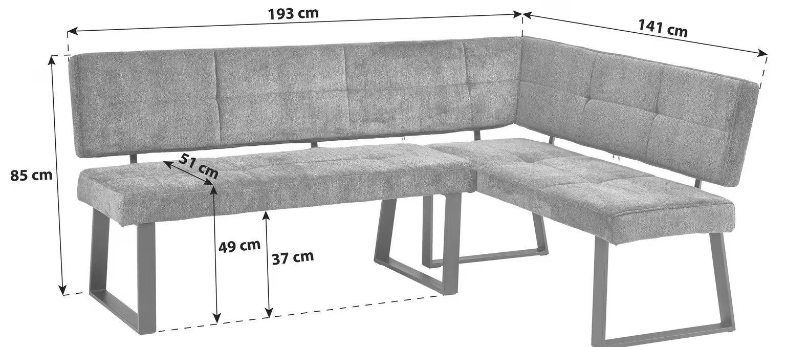 Panchine: Eckbank inkl. 3 Stühle – Nuovo e nell'imballaggio originale da Oberriet venduto da fazer65 3
