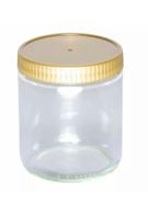+120x Neutralglas 500g Honigglas  gold