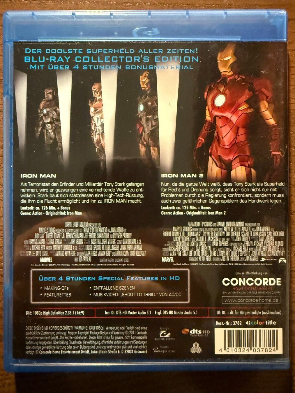 Alle DVDs: Iron Man - Teil 1 & 2 – Gebraucht aus Zürich von Blu-ray_ZH 1
