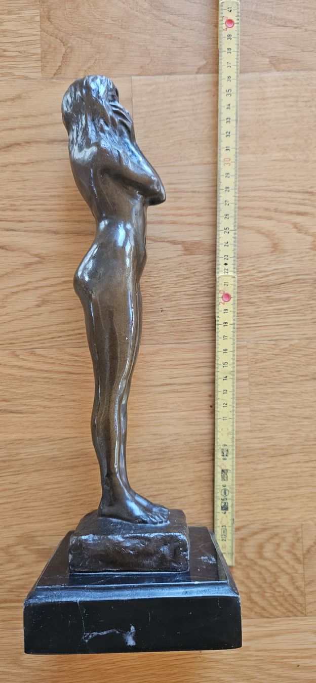 Skulpturen & Statuen: Statuette Bronze Marmorsockel – Gebraucht aus St. Margarethen TG von Mobi7 4