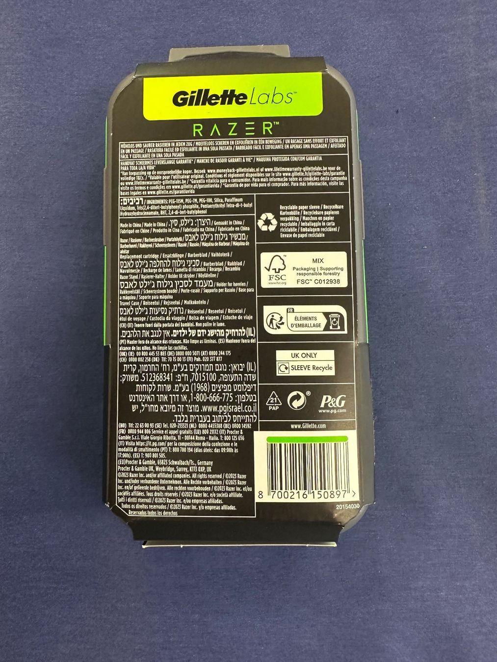 Gillette Rasoi & Lamette da barba: Gillette Labs Razer Rasierer – Nuovo e nell'imballaggio originale da Liestal venduto da FuV01 3