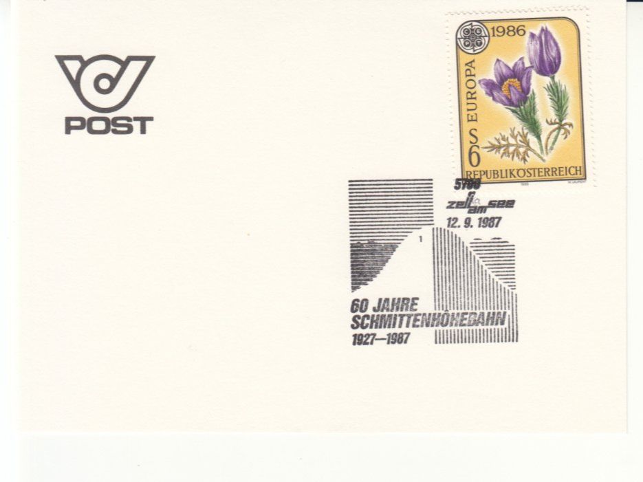 Tous les timbres: 60 Jahre Schmittenhöhebahn 1987 – D'occasion à Bürglen TG par StampGraf 3