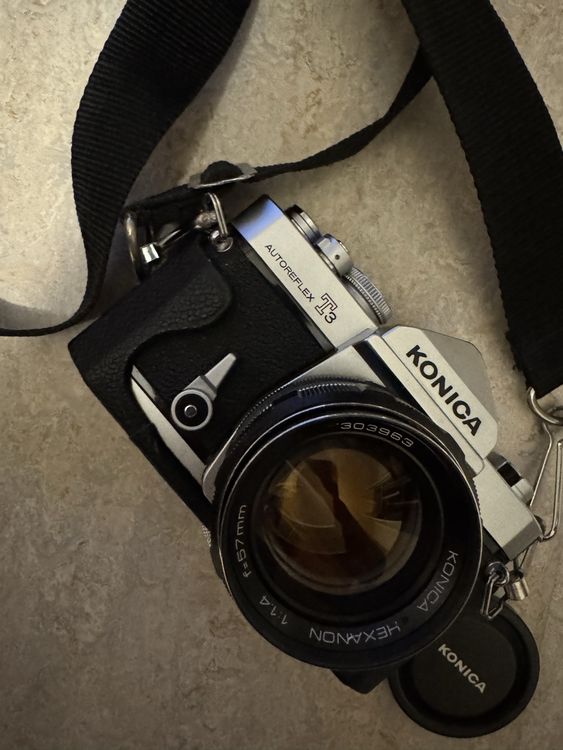 Konica Appareil photo: Konica Autoreflex T3 analog Kamera mit Hexanon 57mm 1.4 – D'occasion à Niederbipp par yar_tf6f 2