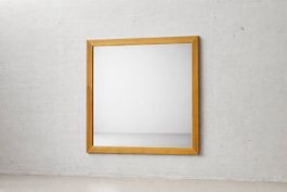 Eleganter Quadratischer Wandspiegel, 1950er/60er Jahre