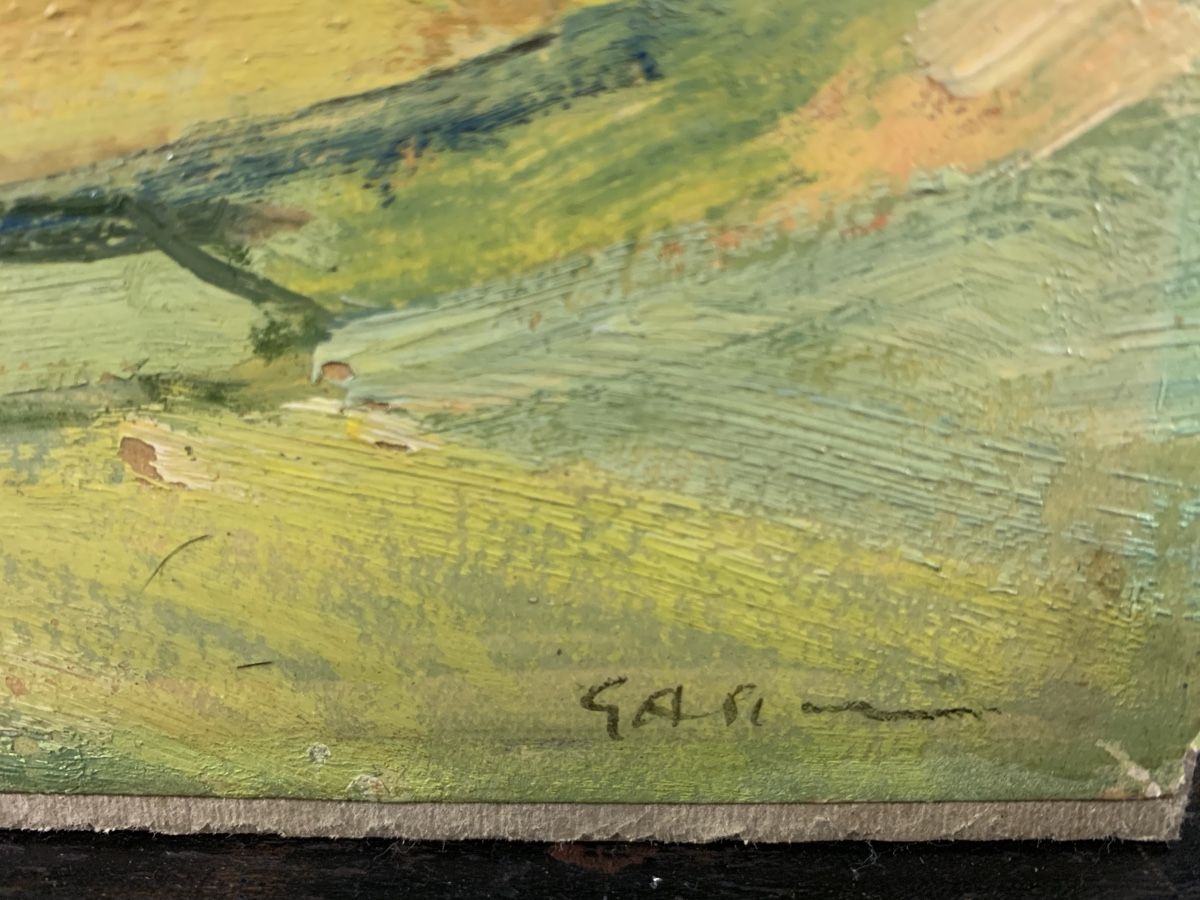 Tableaux: Unleserlich signiert Ölgemälde – D'occasion à Wolfhalden par SecondAntique 2