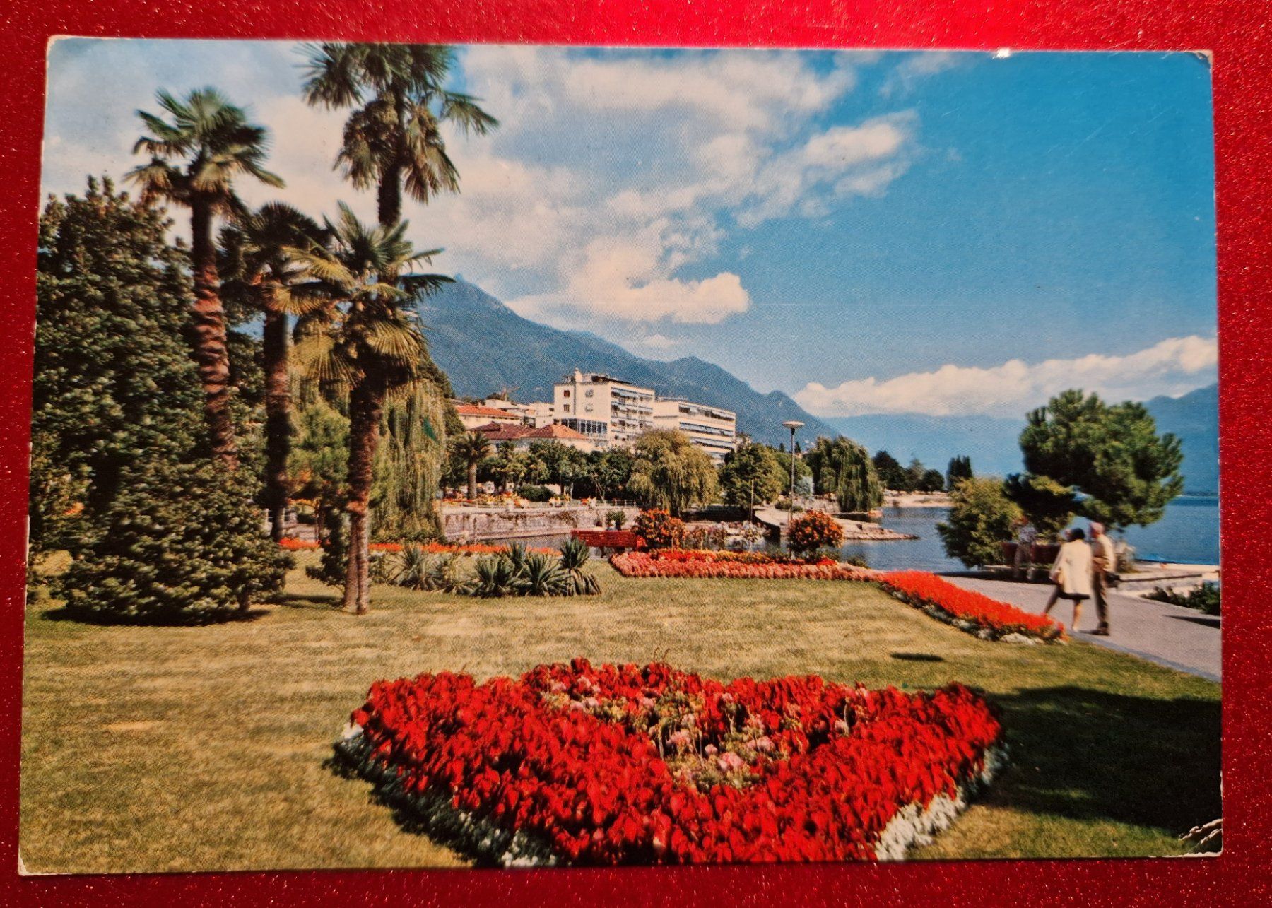 Ansichtskarten: Locarno, Lago Maggiore I giardini 1973 – Gebraucht aus Melchnau von Arthurius