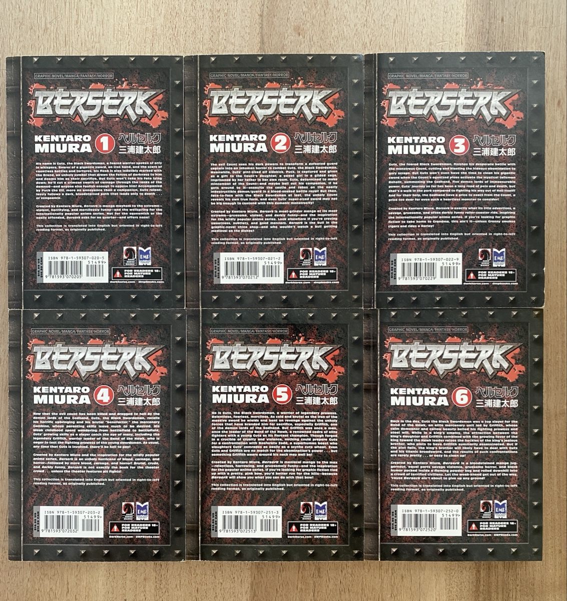 Fumetti: Berserk 1-6 englisch – Usato da Rothenburg venduto da ZanyDruid 1