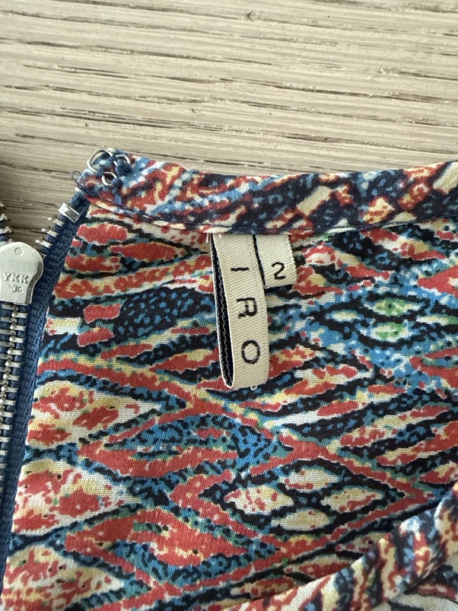Kleider: Robe d'été IRO multicolore, taille 2, style bohème chic. – Gebraucht aus Rheinfelden von Babydressing 1