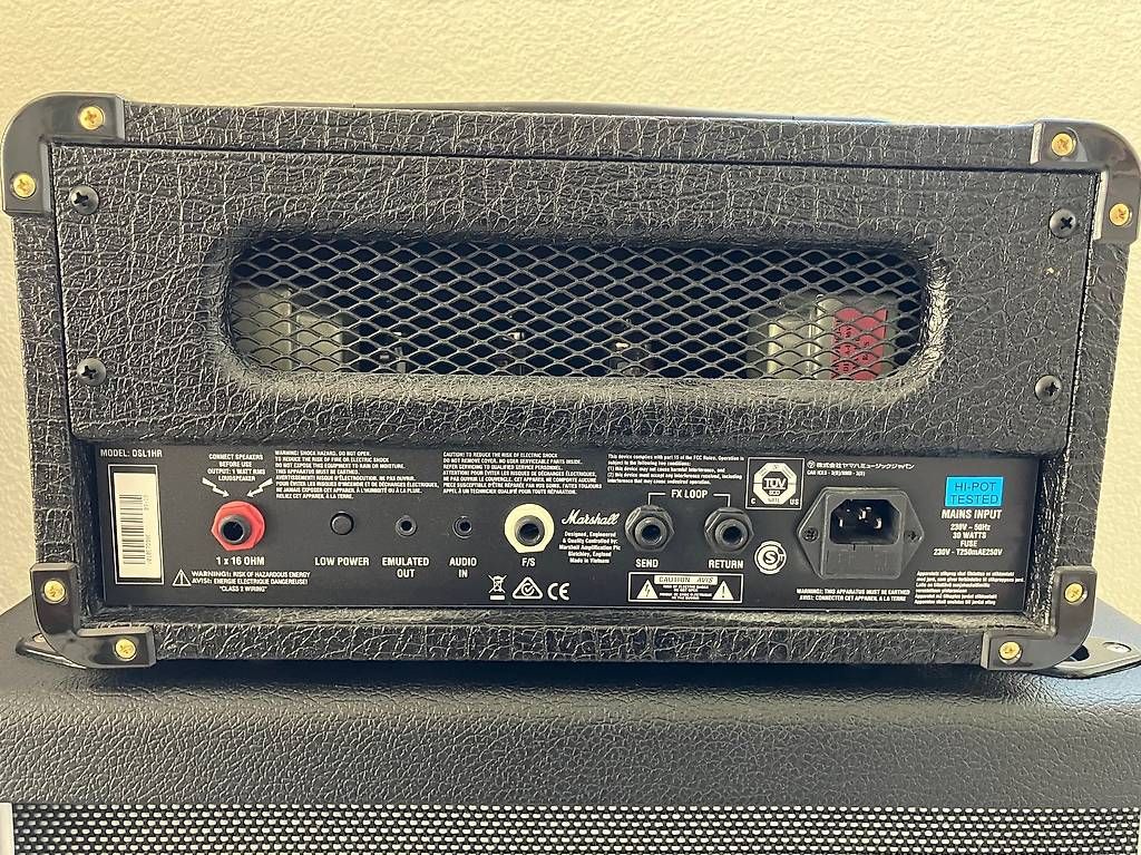 Marshall Stack DSL1HR Vollröhren-Topteil + Haze MHZ 112B Box (Neu ...