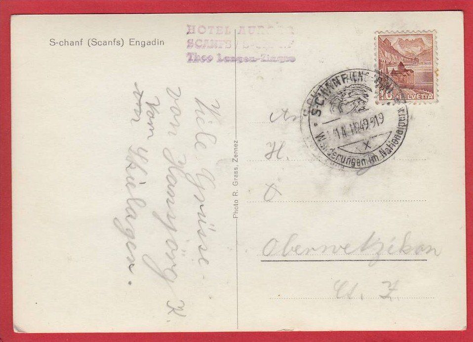 Cartoline postali: S-CHANF, SCANFS, GROSSFORMAT – Usato da Grüningen venduto da Kartenlaube 1