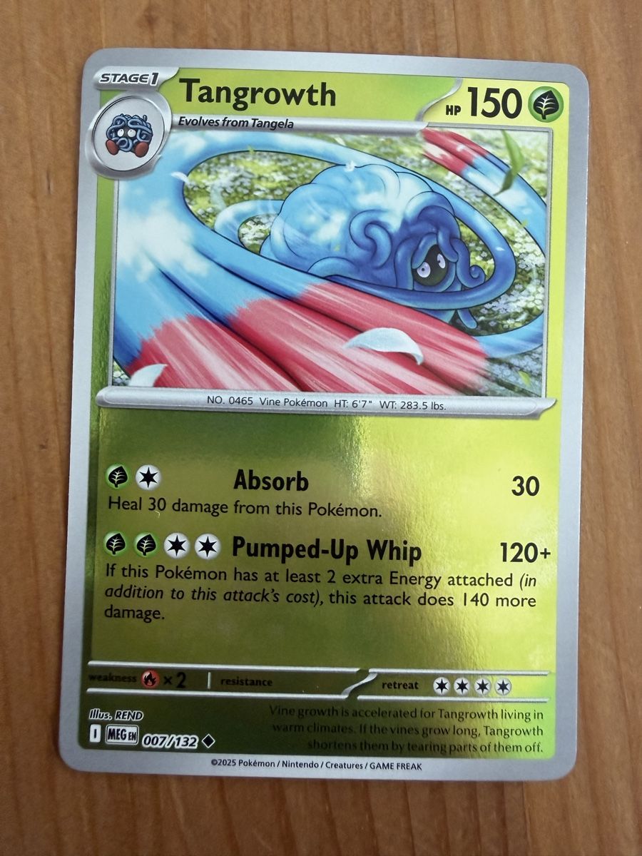 Pokémon Carte collezionabili: Tangrowth (MEG007) – Nuovo (secondo la descrizione) da Vevey venduto da Matx