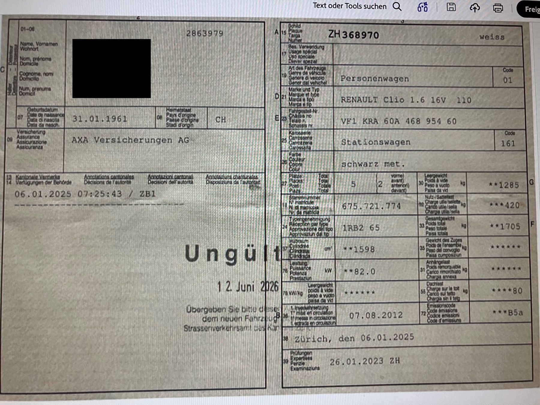 Renault Automobili: Renault Clio 1.6 16V 110 – Usato da Kollbrunn venduto da Rolly0 7