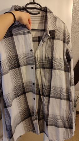 Karo-Hemd, neu, blau&grau, Gr. 38, Set: 2 Stk.