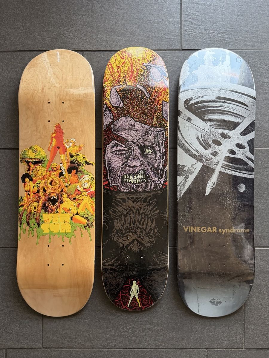 Skateboards: Vinegar Syndrome Skatedecks  – Nuovo (secondo la descrizione) da Zürich venduto da cENS0R