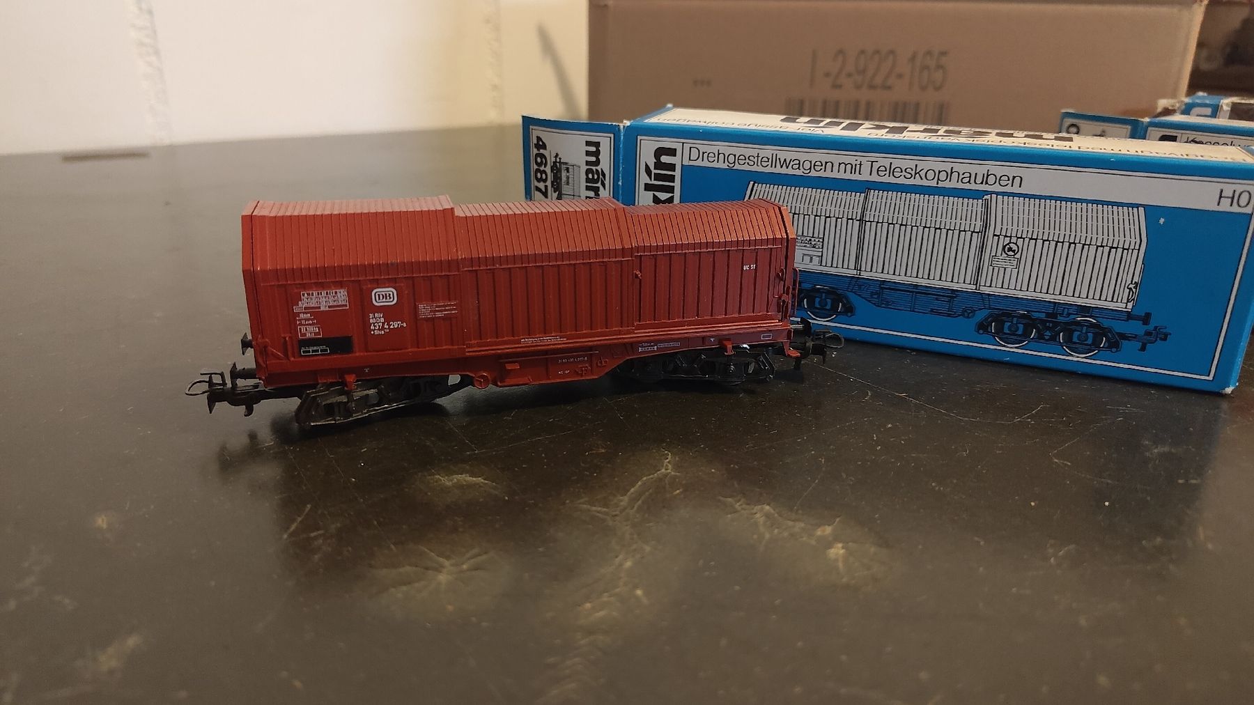 Märklin Modellini di ferrovie: Märklin Güterwagon, Pritschenwagon, Juracementwagon H0 – Nuovo (secondo la descrizione) da Hochdorf venduto da M12345 1