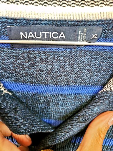 Maglioni & Felpe: Nautica Herren Gestreifter Pullover mit Knopfkragen - Größe – Usato da Zug venduto da vinokilo 4