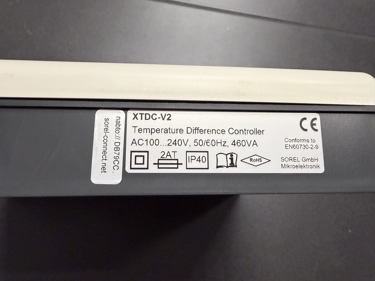 Sistema di controllo: Sorel XTDC V2 Solarcontroller – Usato da Gebertingen venduto da Dvenosta 3