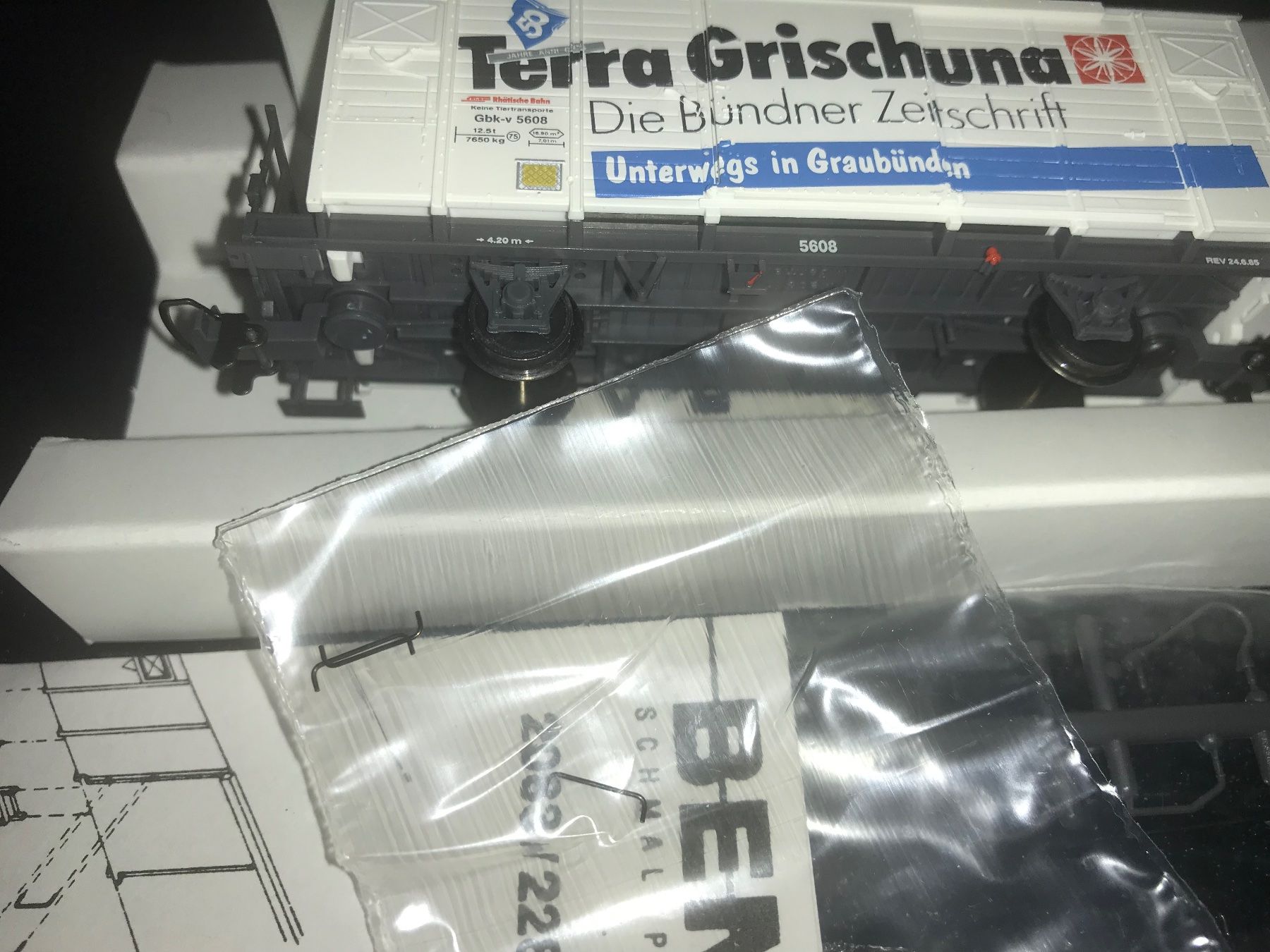 Bemo Modellini di ferrovie: Bemo Gbk-v 5608 der RhB mit OVP – Usato da Glis venduto da 1Hector1 5