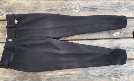 Reithose Red Horse schwarz Grösse 128 guter Zustand