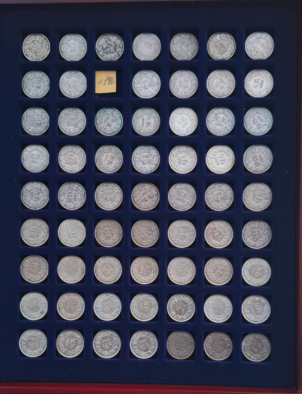 Tutti le monete: CHF___0.50 1850 à 2020 111 pièces – Usato da Fribourg venduto da Kiki020