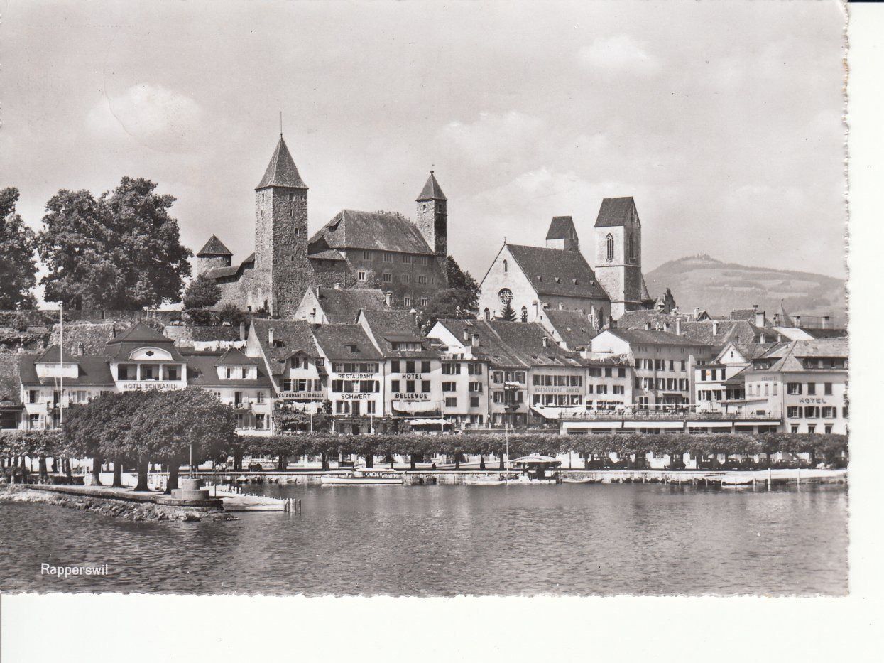Cartoline postali: Rapperswil 1956 – Usato da Bürglen TG venduto da StampGraf