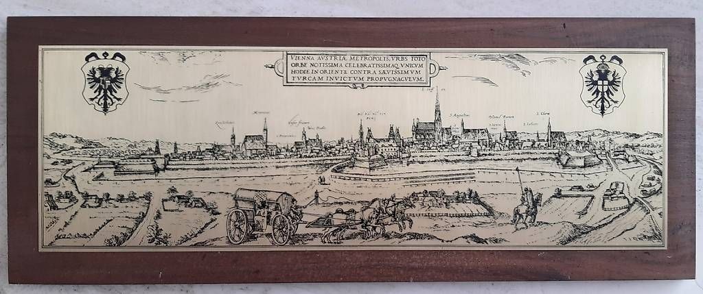 Posters & Illustrations: Panorama Wien Bild aus Messing – D'occasion à Schaan par jud_59jg
