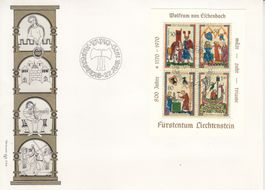 1970 FDC Fürstentum Liechtenstein Minnesänger