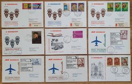 9 Swissair Erstflüge 1971