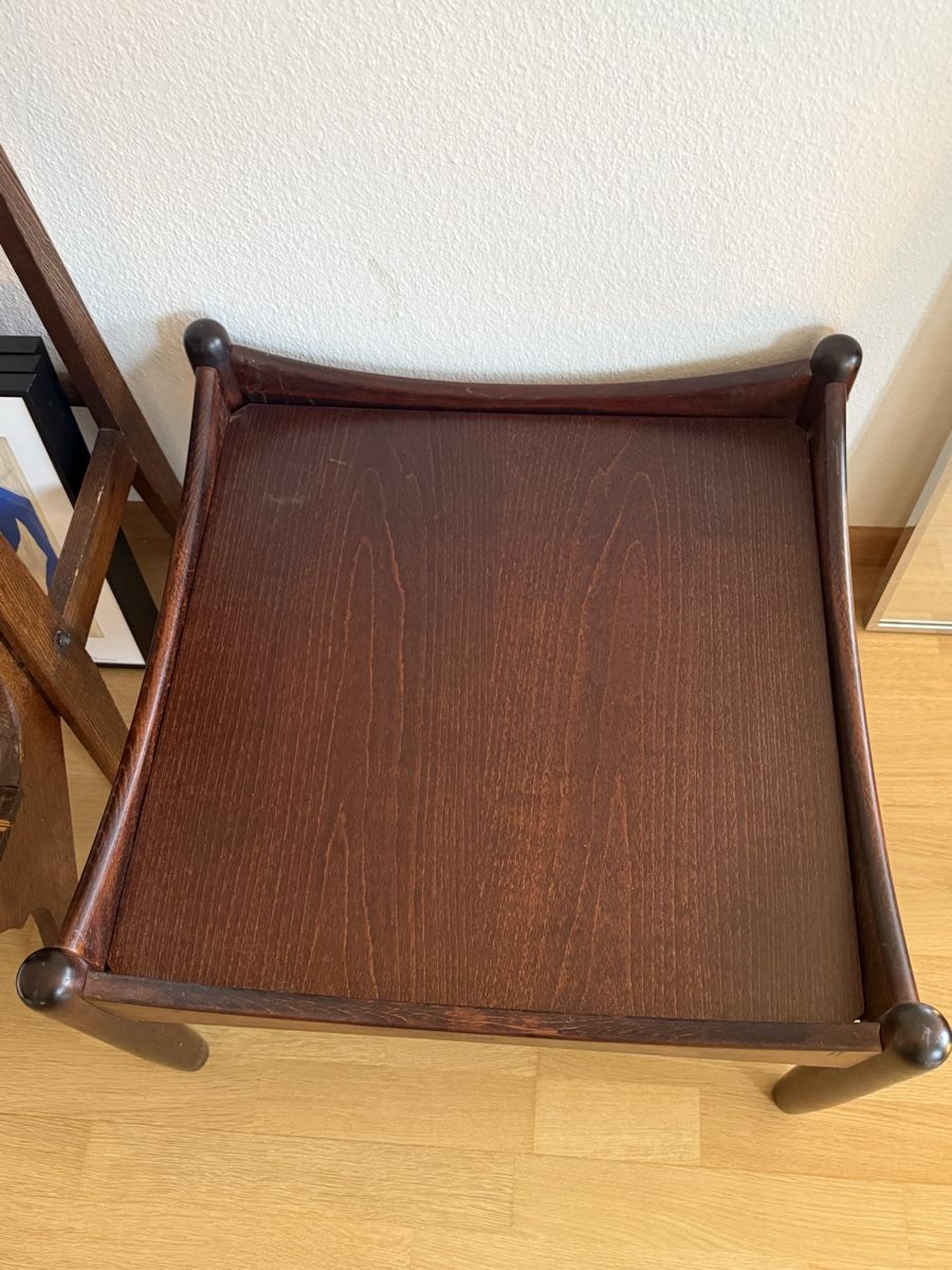Sgabelli: Mid-Century Teakholz Hocker – Usato da Zürich venduto da dreimalzwei 8