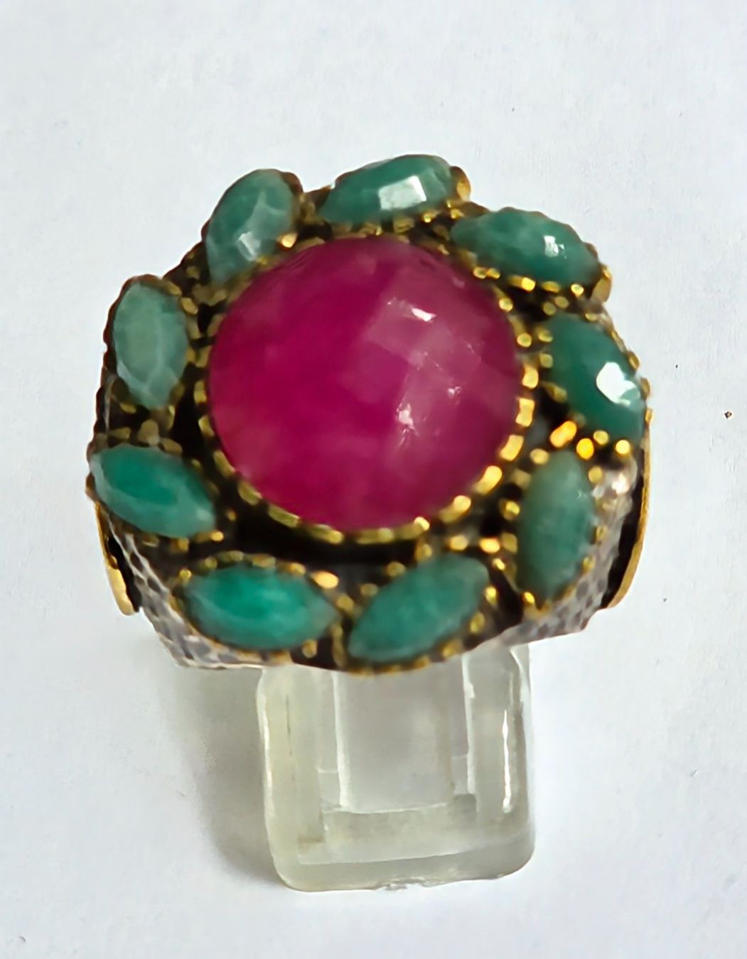 Bagues: Rubin Smaragd Fingerring – Neuf (Voir description) à Zürich par adriben