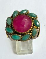 Rubin Smaragd Fingerring
