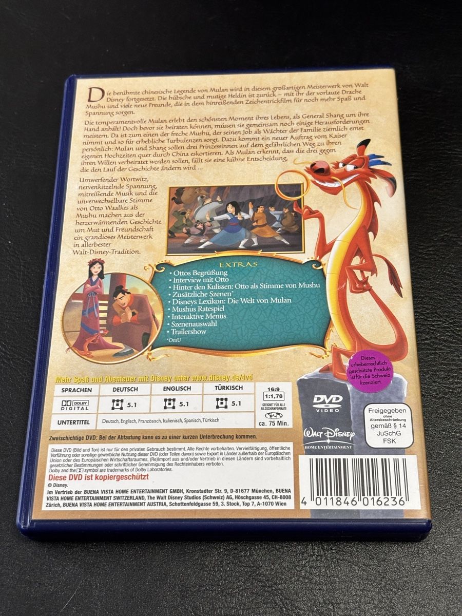 Alle DVDs: Mulan 2 DVD Walt Disney – Gebraucht aus Luzern von Armastra 1
