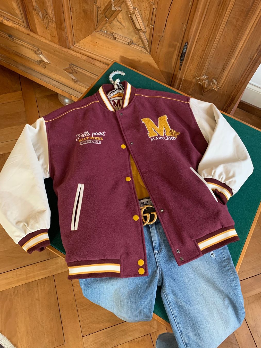 Giacche: MERYLAND BALTIMORE BOMBER Jacke – Usato da Interlaken venduto da Bona55 8
