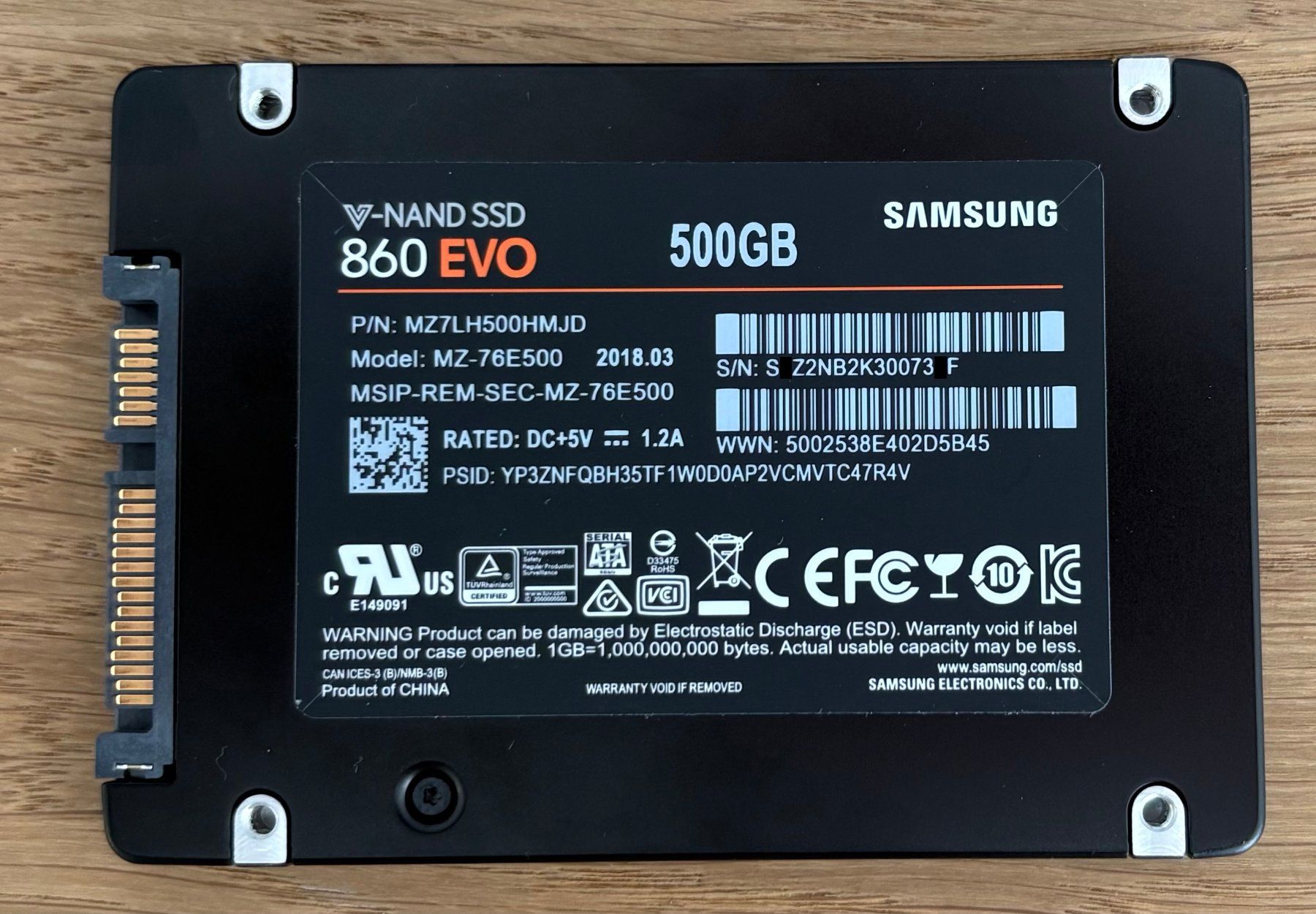 Samsung Dischi rigidi: Samsung 860 EVO | SSD | SATA | 500 GB – Usato da Zürich venduto da Gaikokujin 2