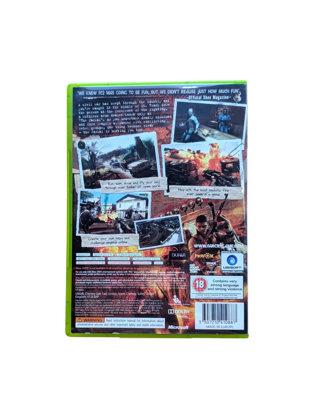 Microsoft Jeux: Far Cry 2 Xbox 360 – D'occasion à Domat/Ems par IsseldorsShop 1