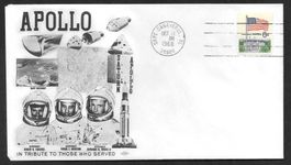 USA Sonderbrief Apollo 7 Startbeleg Cape Canaveral 11.10.68