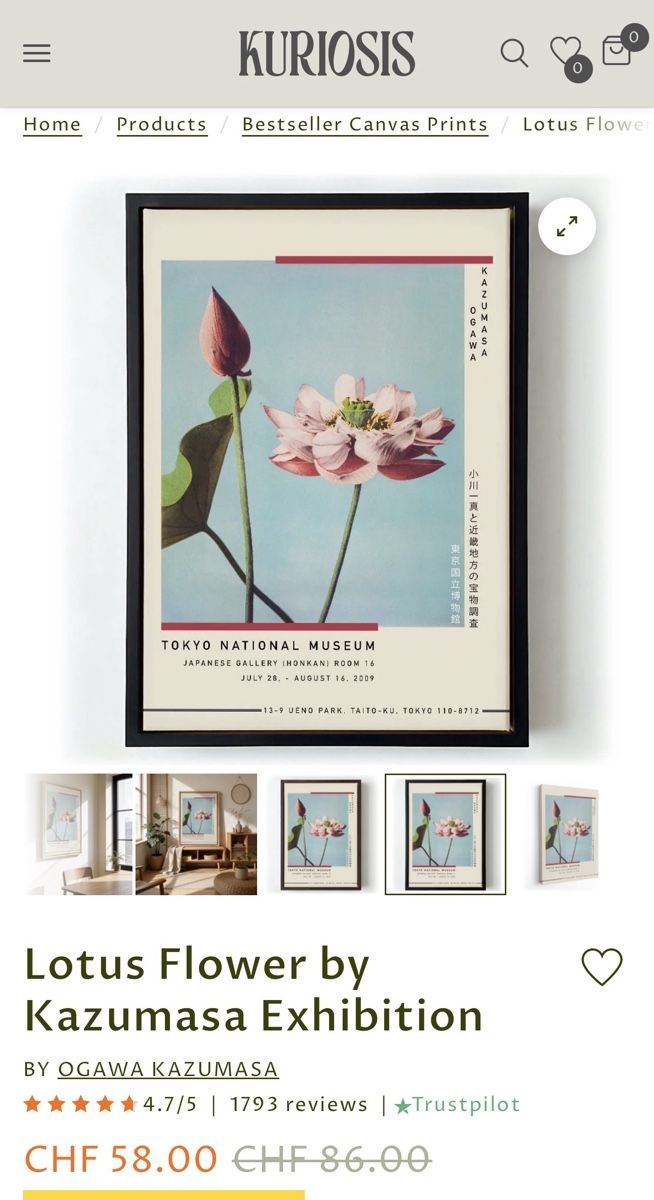 Ikea Bilderrahmen: Set 3 framed Canvas prints – Gebraucht aus Zürich von Jllamas1 3