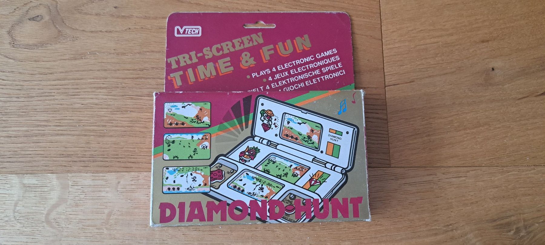 game&watch Console: VTech Tri-Screen Time & Fun – Diamond Hunt (1982) – Usato da Rothrist venduto da Mogli7474 1