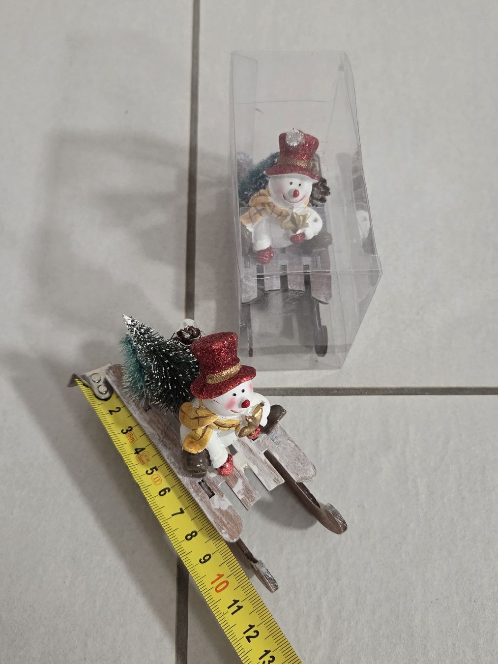 Tutte le decorazioni: 2er Set Schneemänner auf Schlitten, Winterdeko – Usato da Bülach venduto da Recherchieren 2