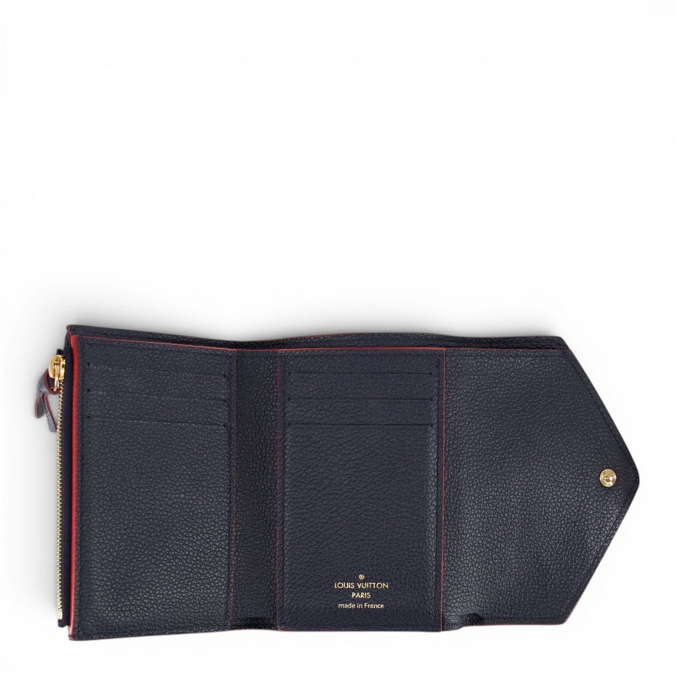 Louis Vuitton Portamonete: Louis Vuitton Victorine empreinte Infini – Usato da Binningen venduto da Designerlabels 3