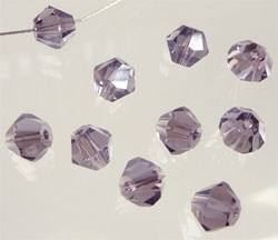 Perle (finte): Perle bicone   SWAROVSKI  6mm hyacinth – Nuovo (secondo la descrizione) da Alpnachstad venduto da perlengaby