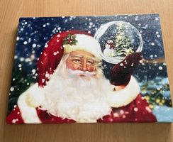 Weihnachts Bild mit Samichlaus und Licht