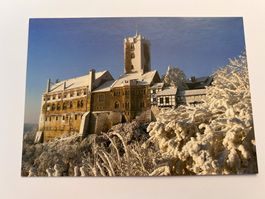 Postkarte Die Wartburg bei Eisenach im Winter