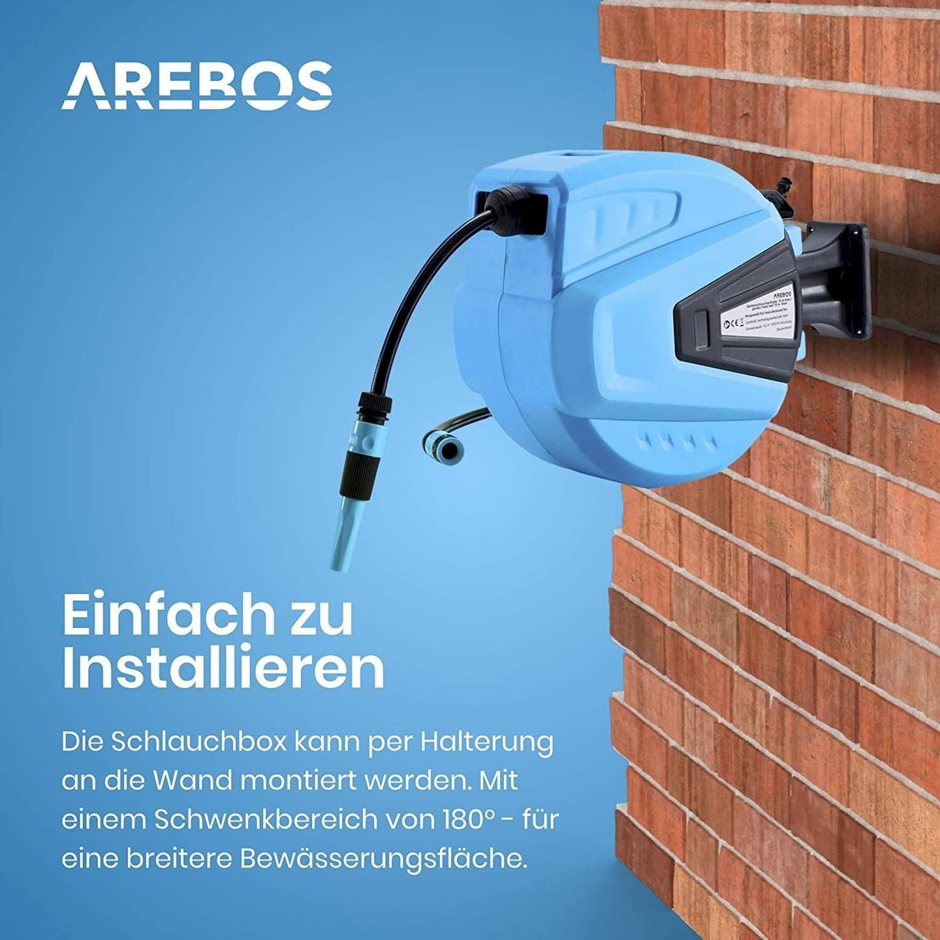 Tuyaux & tubes: Gartenschlauchaufroller 30m blau – Neuf avec emballage d'origine à Bottighofen par zaap 2
