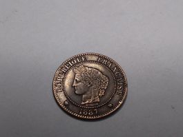 2 centimes 1887 rare top